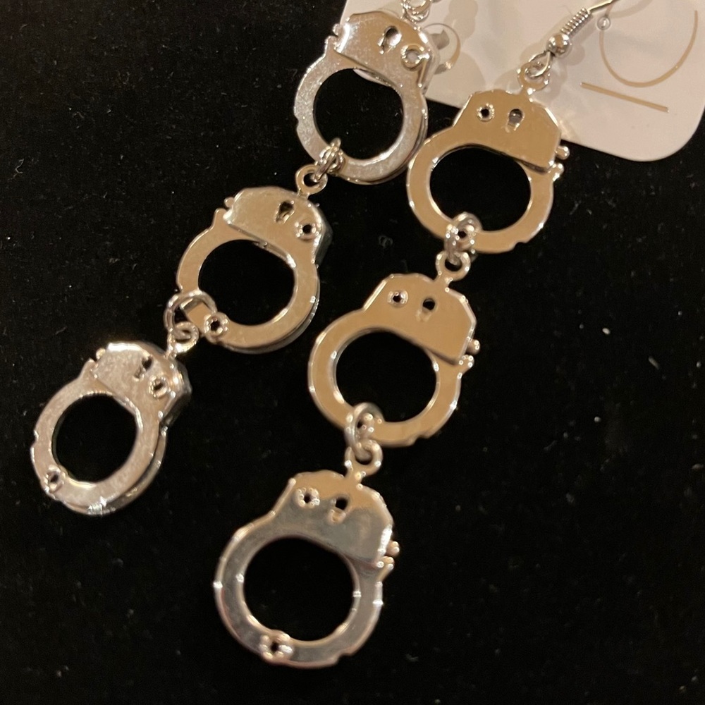 Icing Handcuff 🔒 Earrings. NWOT